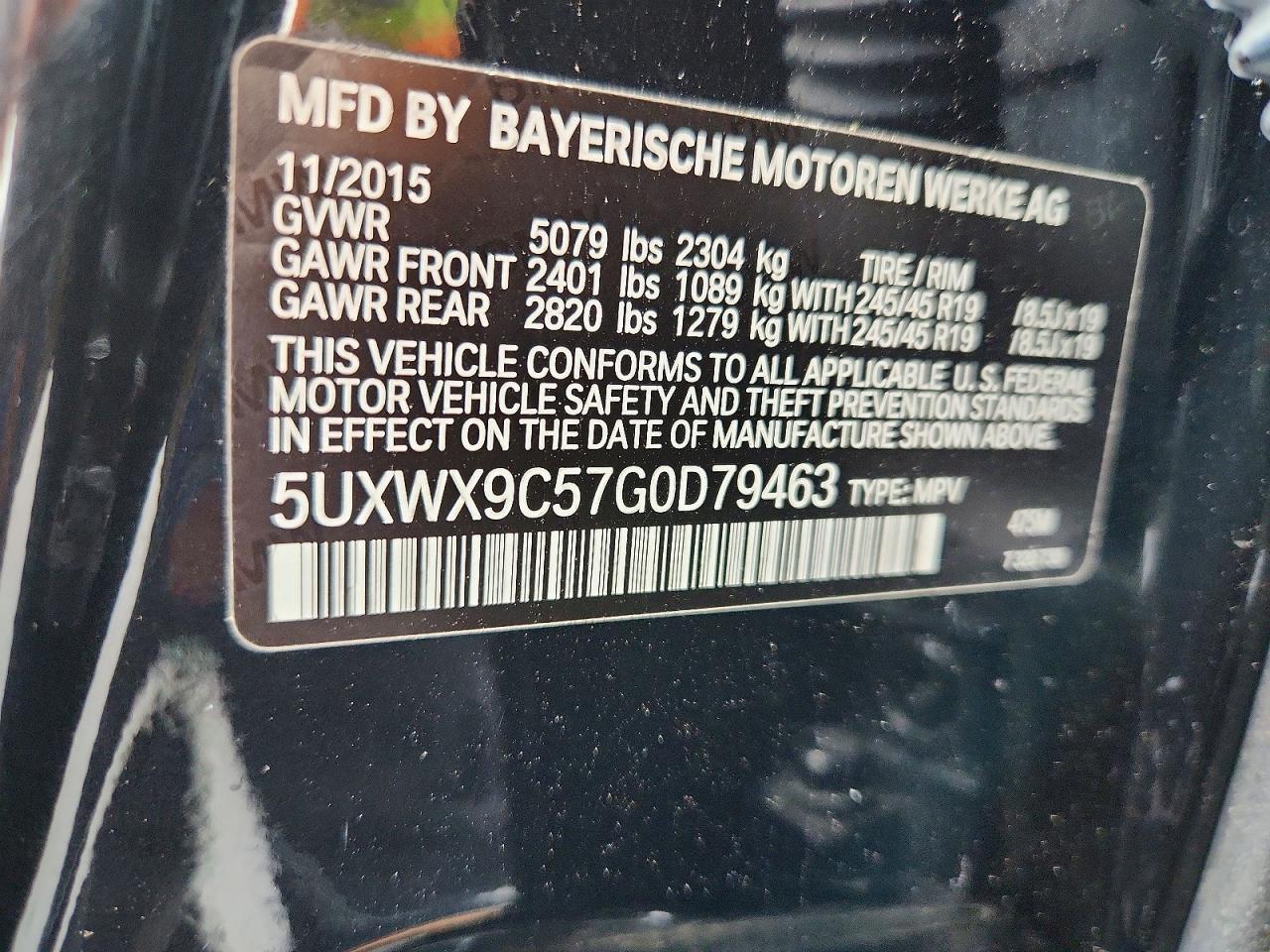 2016 BMW X3 xDrive28I - zdjęcie 12