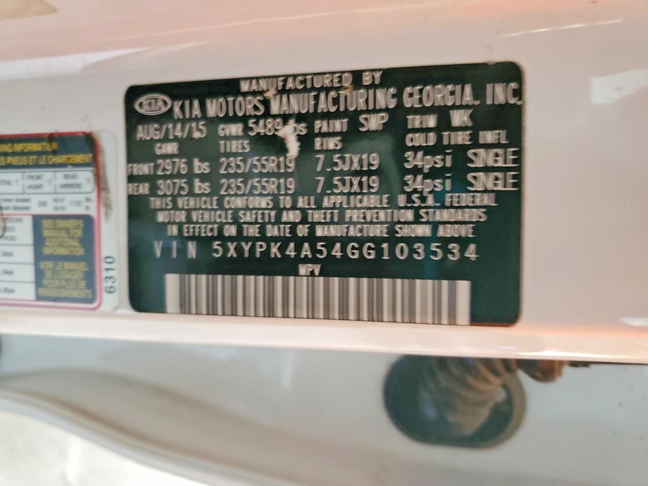 2016 Kia Sorento Sx V6 - zdjęcie 13
