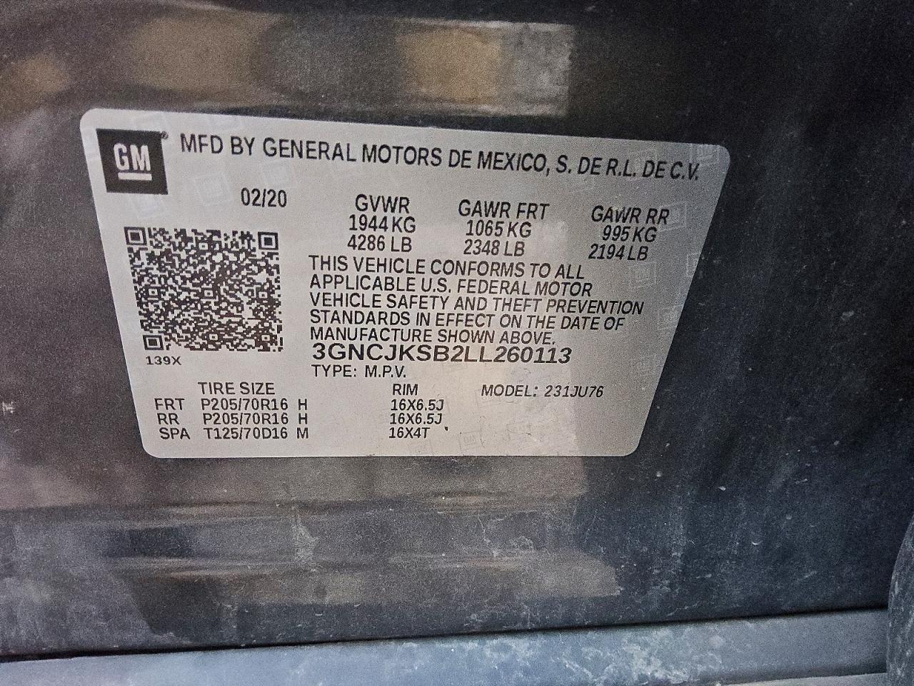2020 Chevrolet Trax Ls - zdjęcie 12