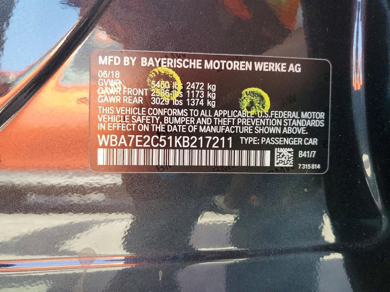 2019 BMW 740 I - zdjęcie 12
