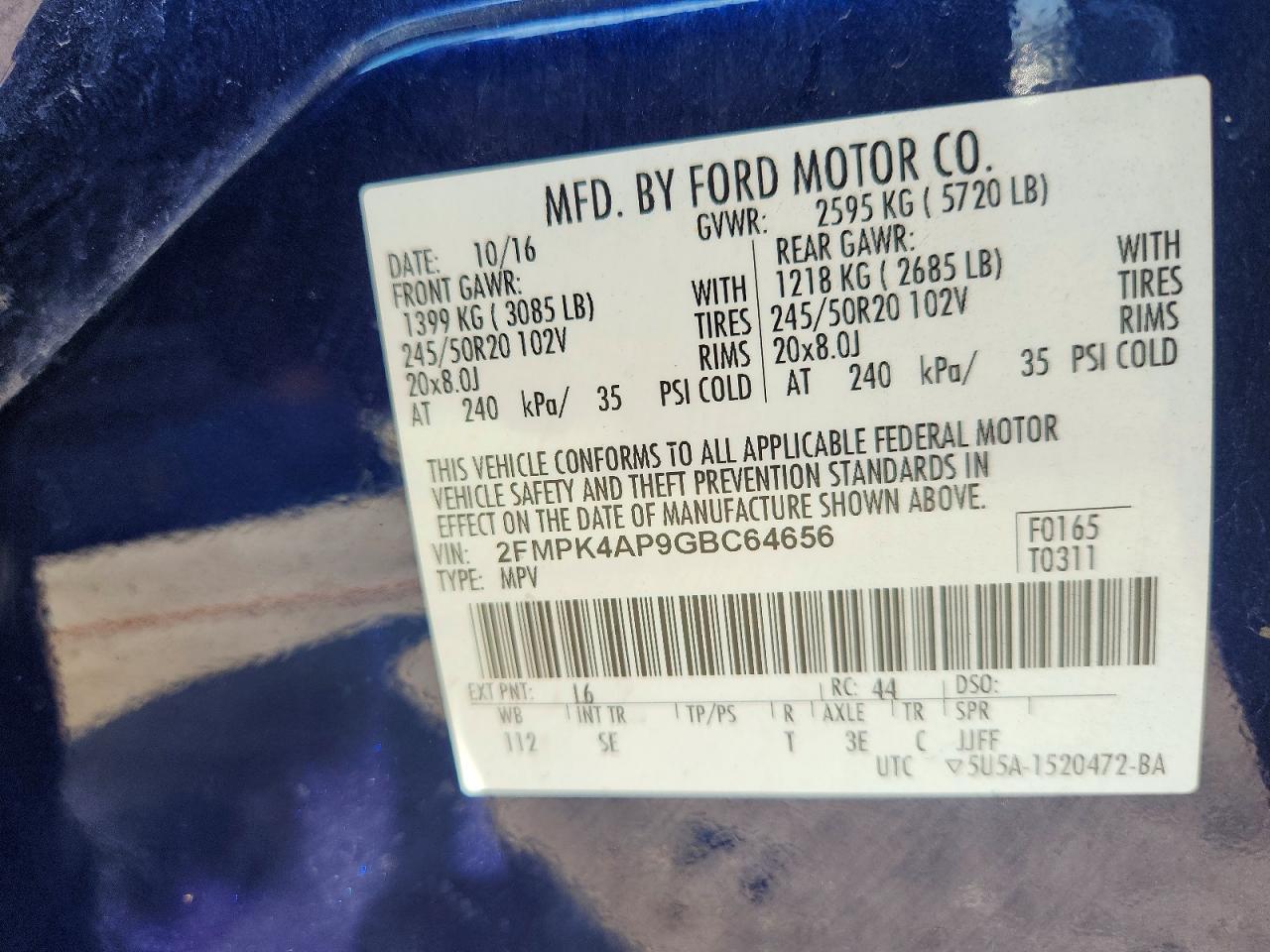 2016 Ford Edge Sport - zdjęcie 12
