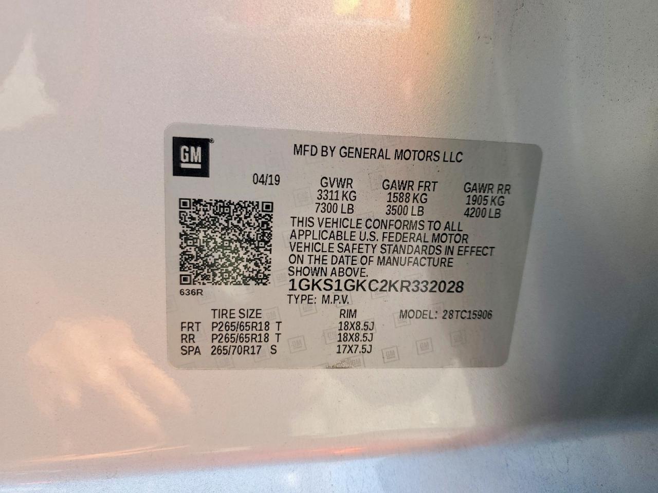 2019 GMC Yukon Xl C1500 Slt - zdjęcie 13