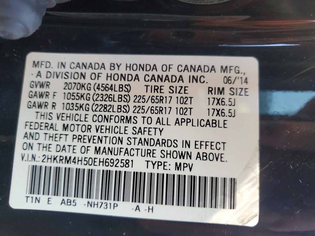 2014 Honda Cr-V Ex - zdjęcie 13
