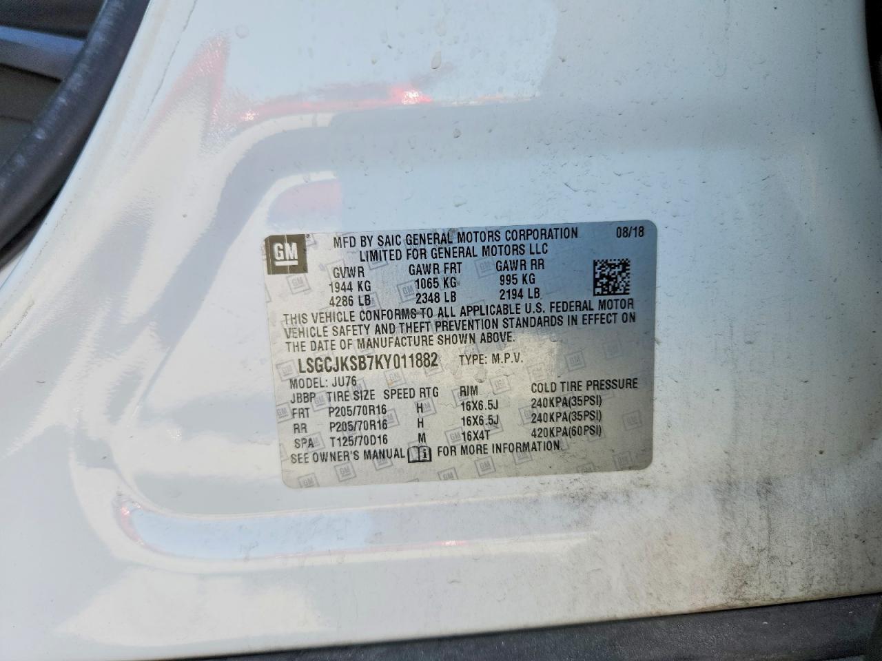 2019 Chevrolet Trax Ls - zdjęcie 14