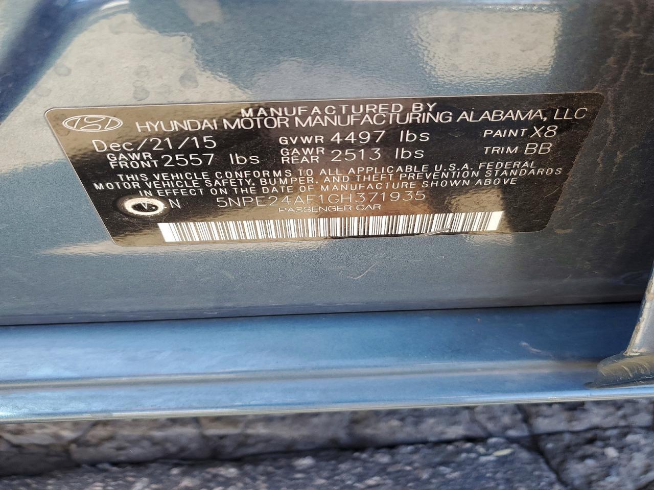 2016 Hyundai Sonata Se - zdjęcie 12