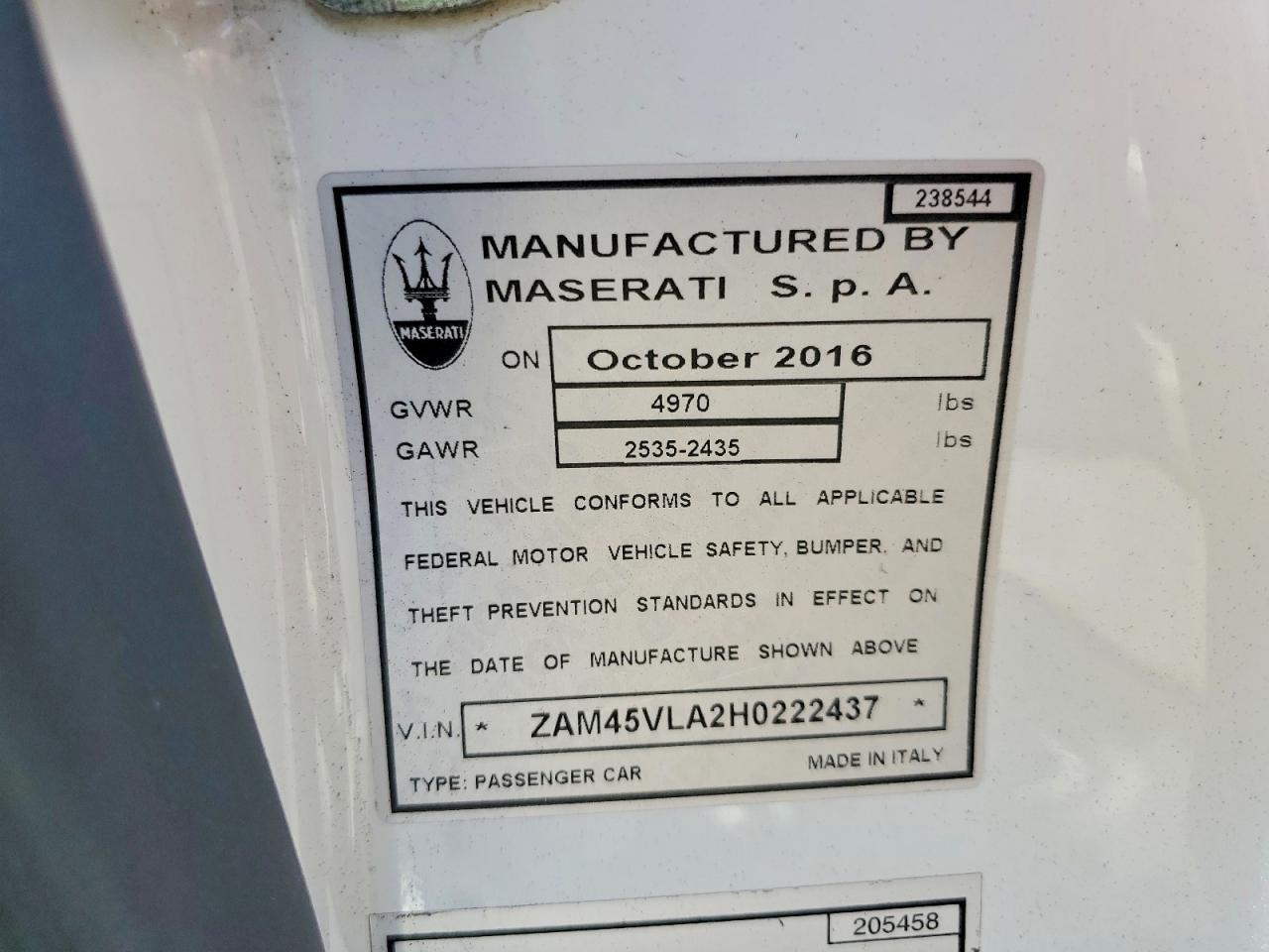 2017 Maserati Granturismo S - zdjęcie 12