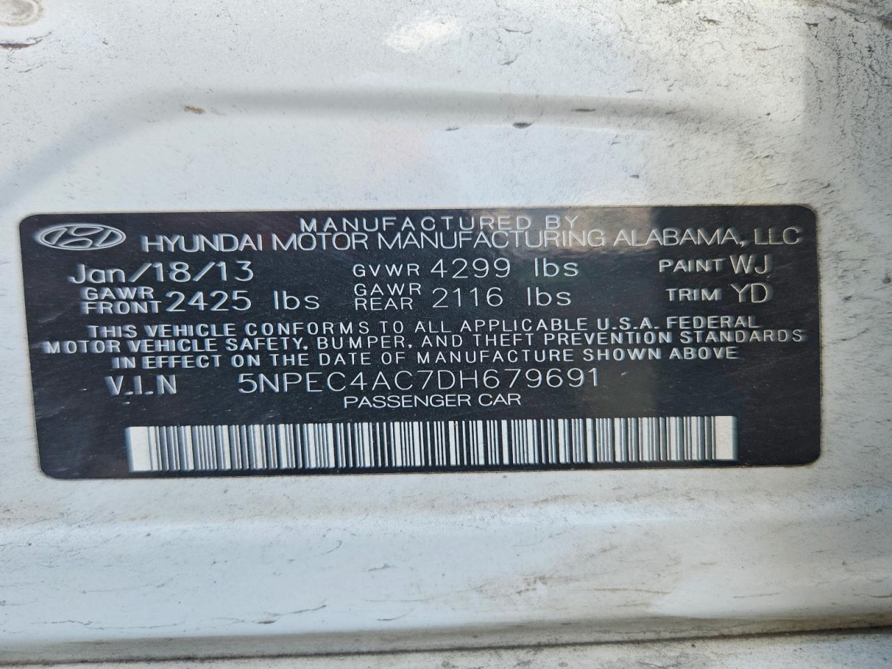 2013 Hyundai Sonata Limited - zdjęcie 12