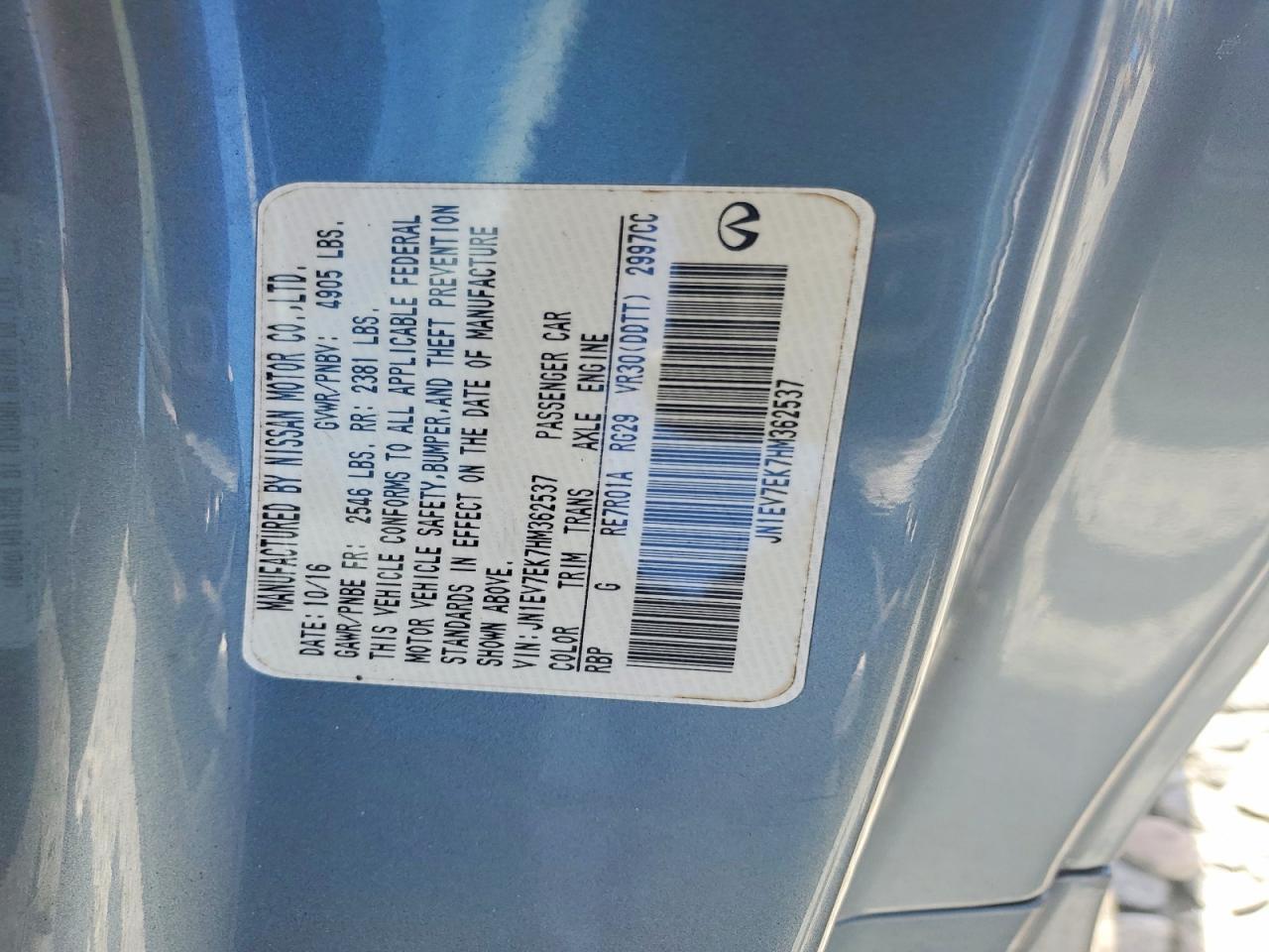 2017 Infiniti Q60 3.0T Premium - zdjęcie 13