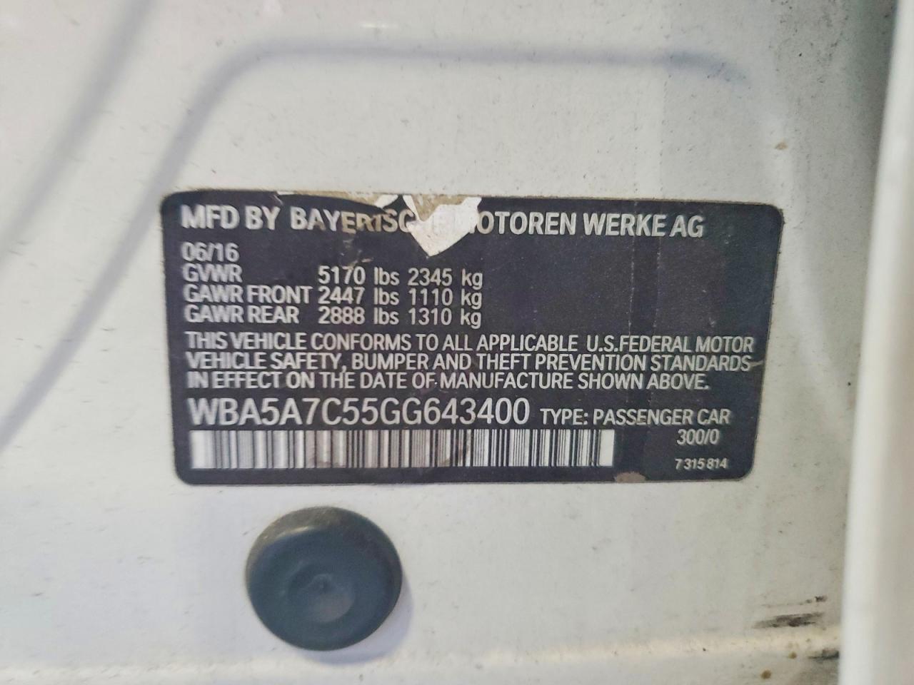 2016 BMW Seria 5 528i - zdjęcie 12