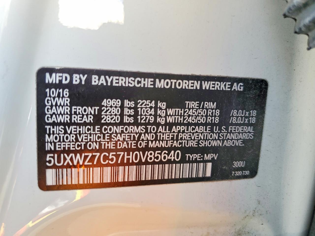 2017 BMW X3 Sdrive28I - zdjęcie 13