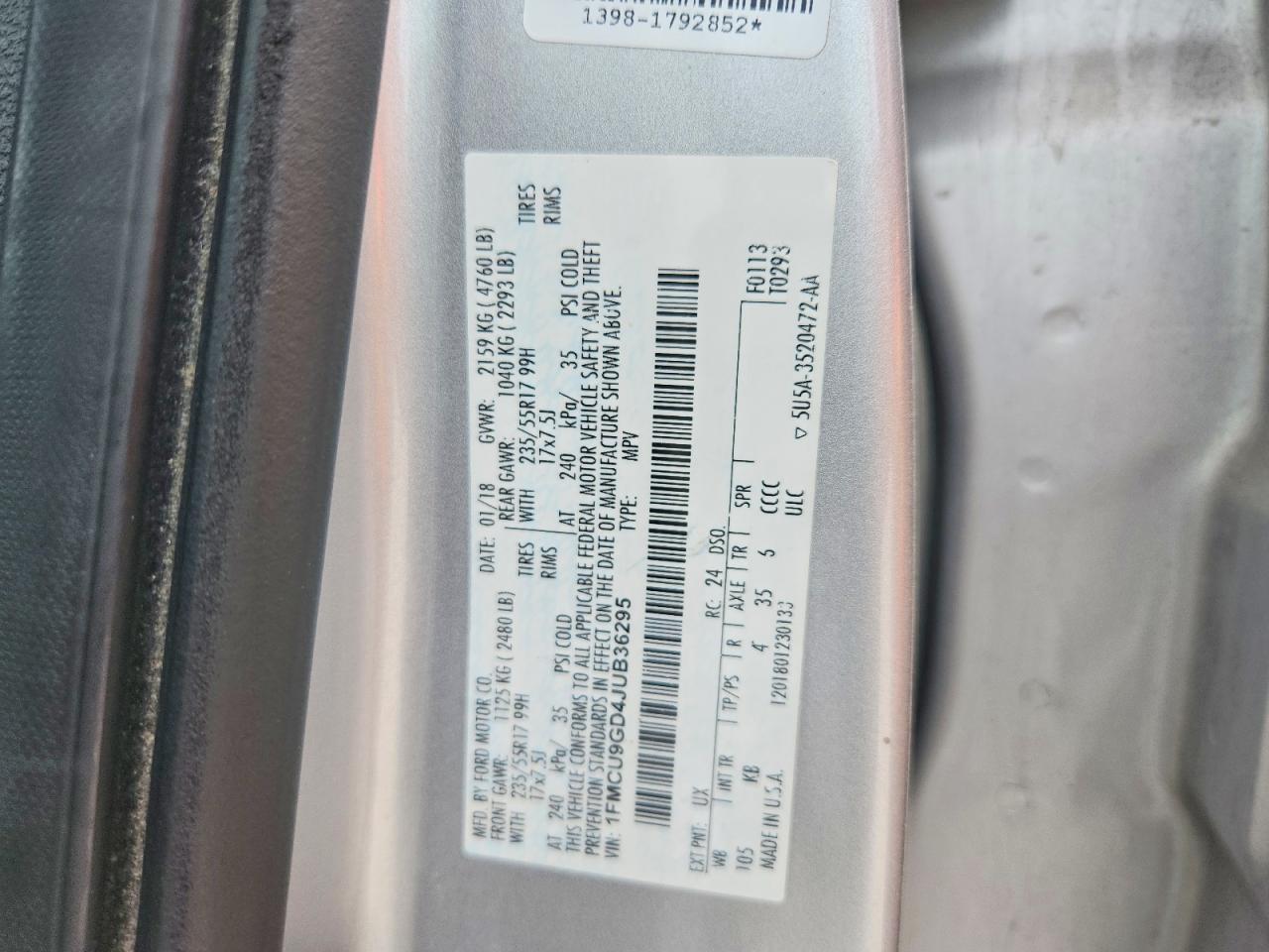 2018 Ford Escape Se - zdjęcie 13