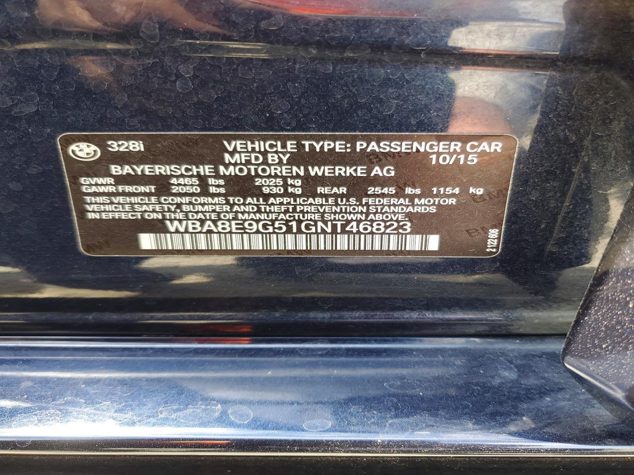 2016 BMW 328 I Sulev - zdjęcie 12