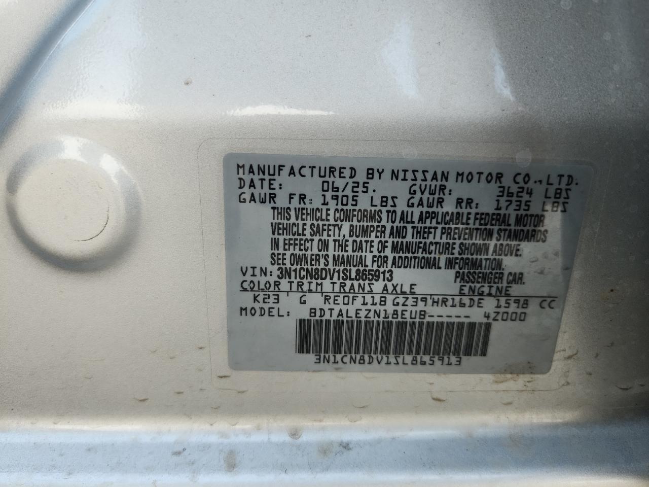 2025 Nissan Versa S - zdjęcie 13