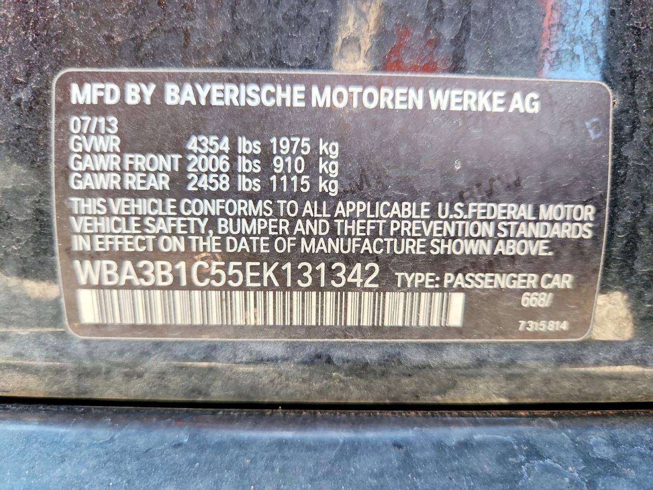 2014 BMW 320 I - zdjęcie 12
