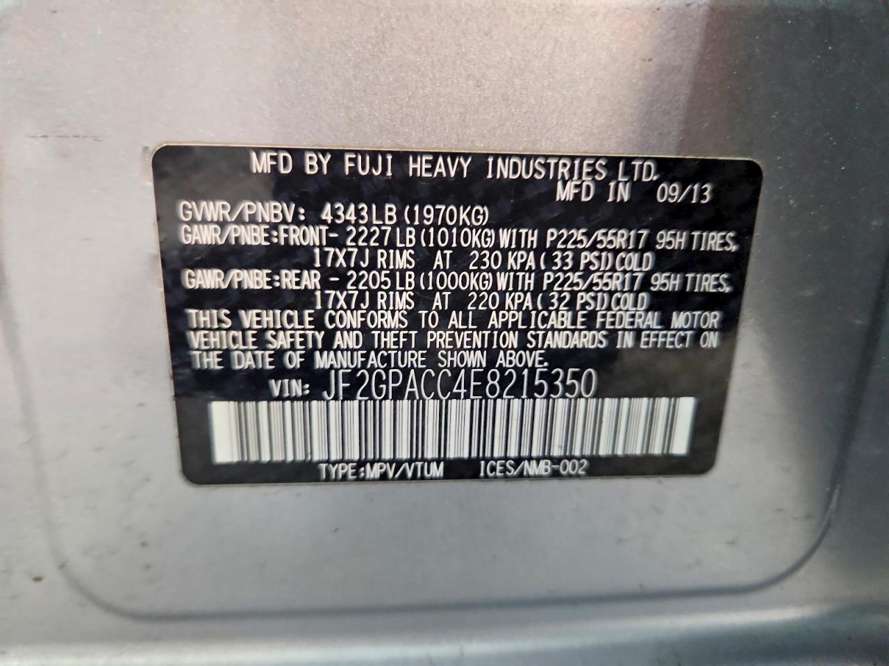2014 Subaru Xv Crosstrek 2.0 Premium - zdjęcie 13