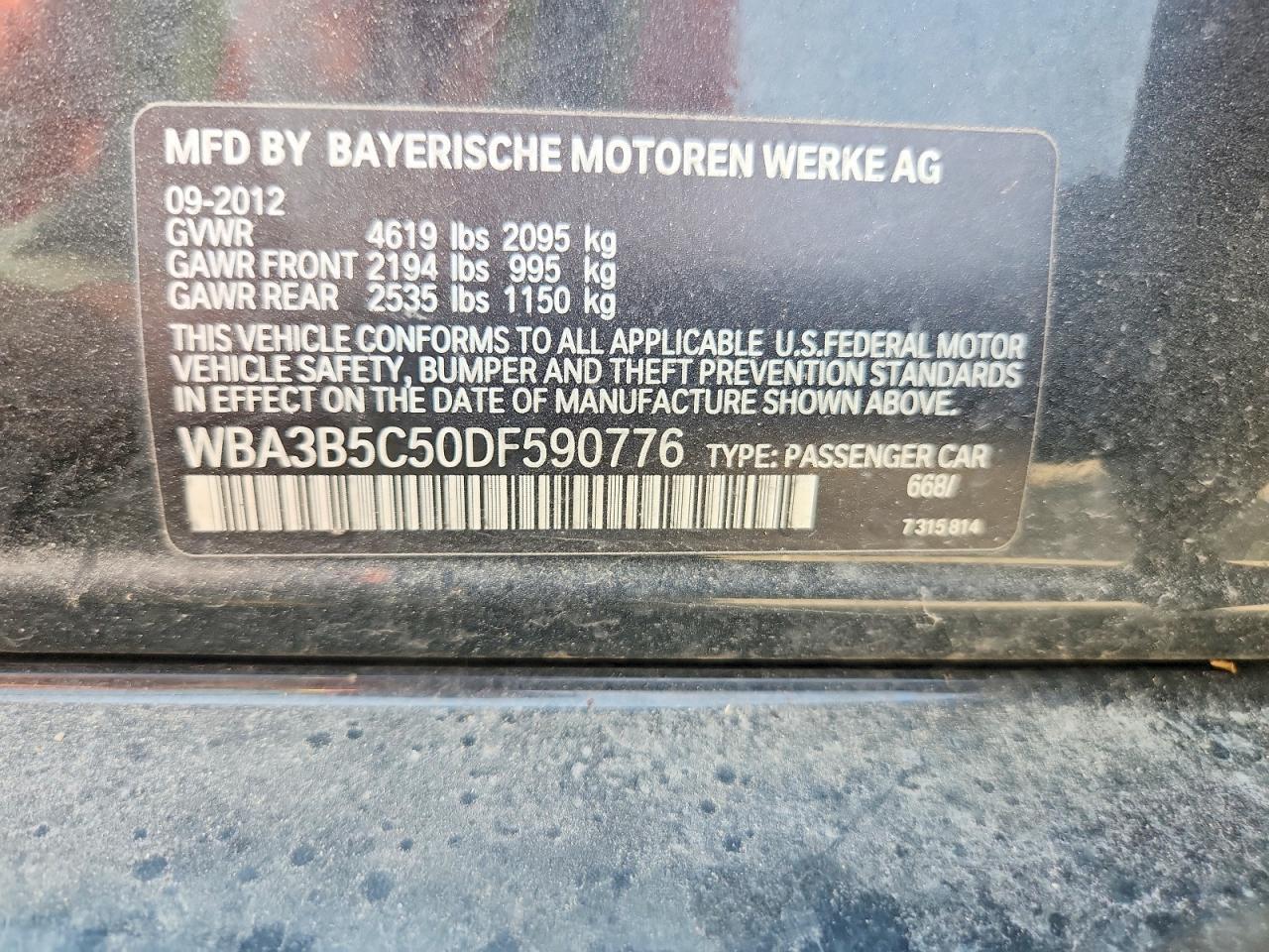 2013 BMW Seria 3 328i - zdjęcie 12