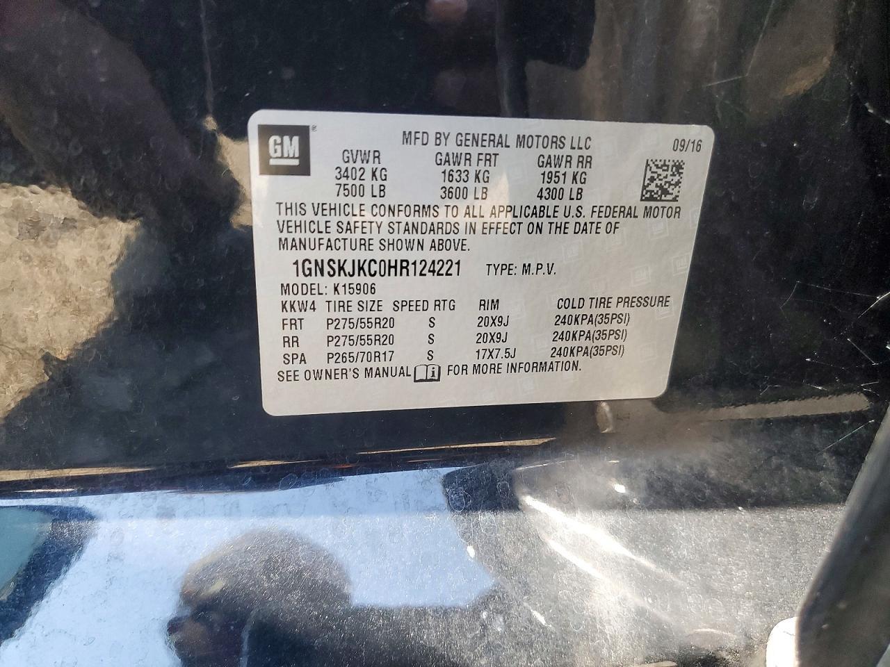 2017 Chevrolet Suburban K1500 Premier - zdjęcie 13