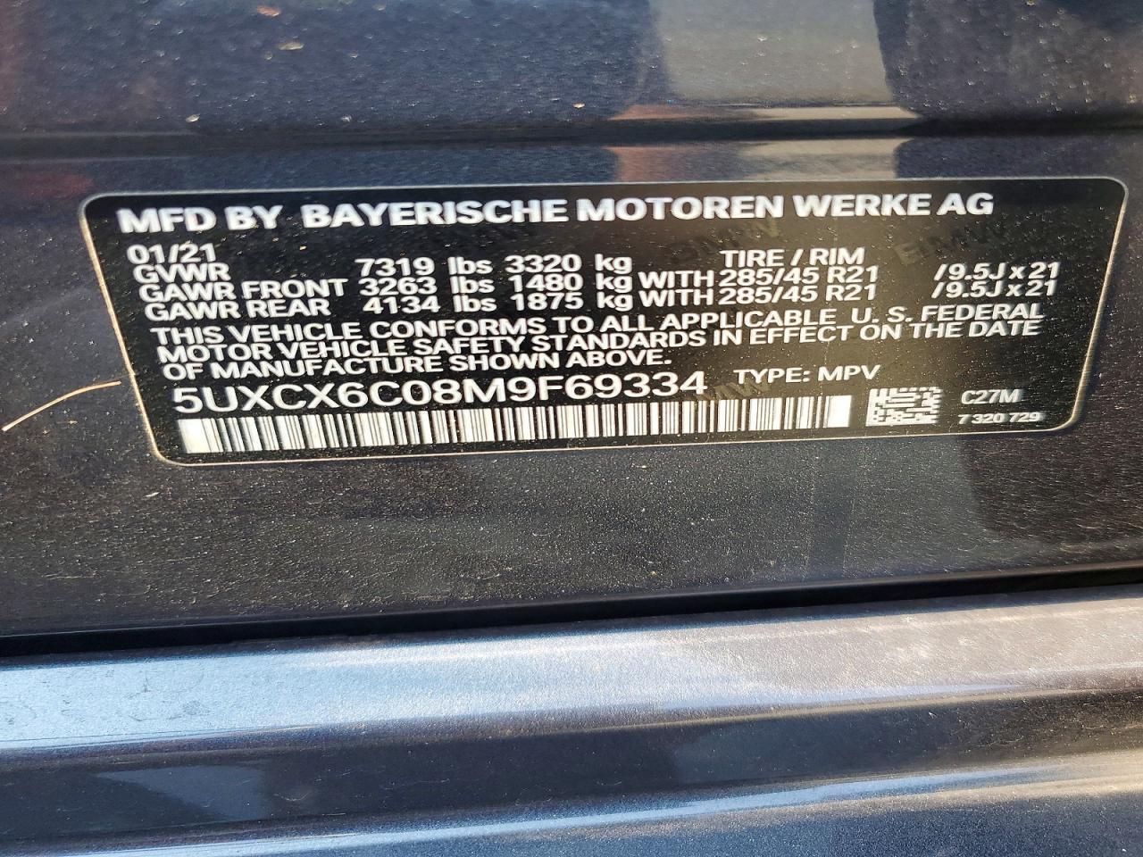 2021 BMW X7 M50I - zdjęcie 13