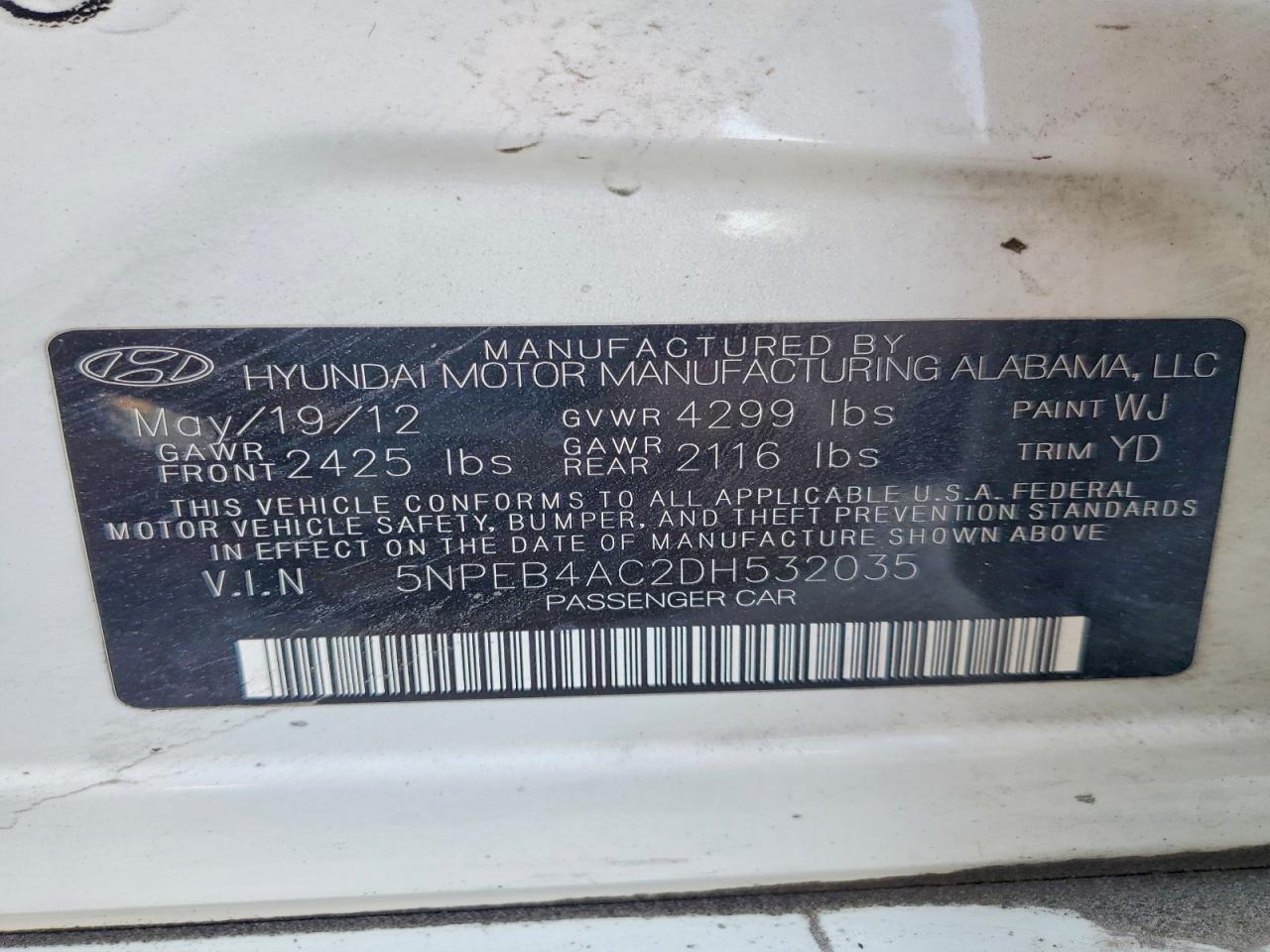 2013 Hyundai Sonata Gls - zdjęcie 12