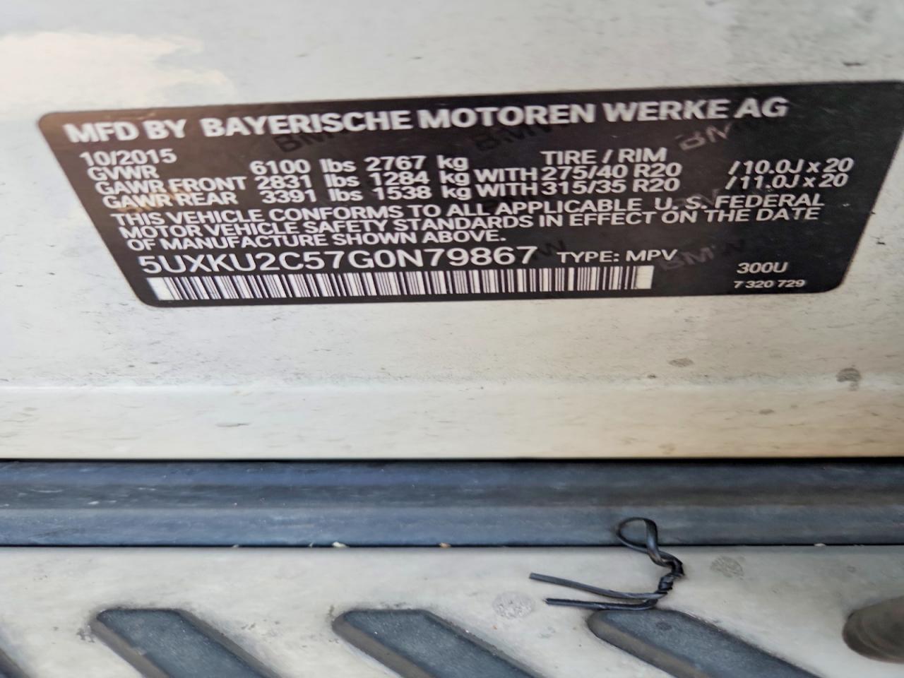 2016 BMW X6 xDrive35I - zdjęcie 13