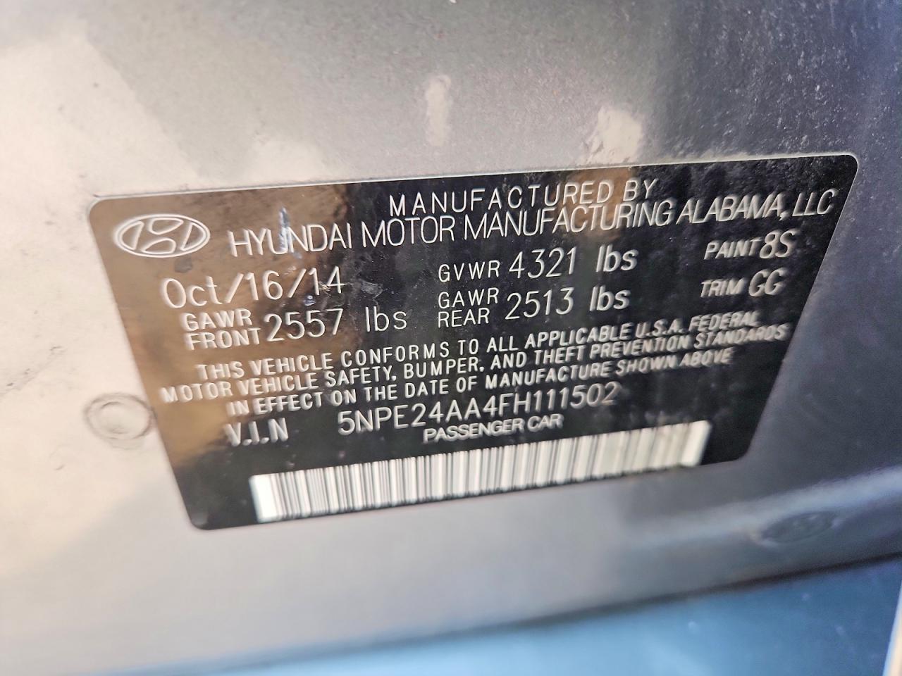 2015 Hyundai Sonata Eco - zdjęcie 12