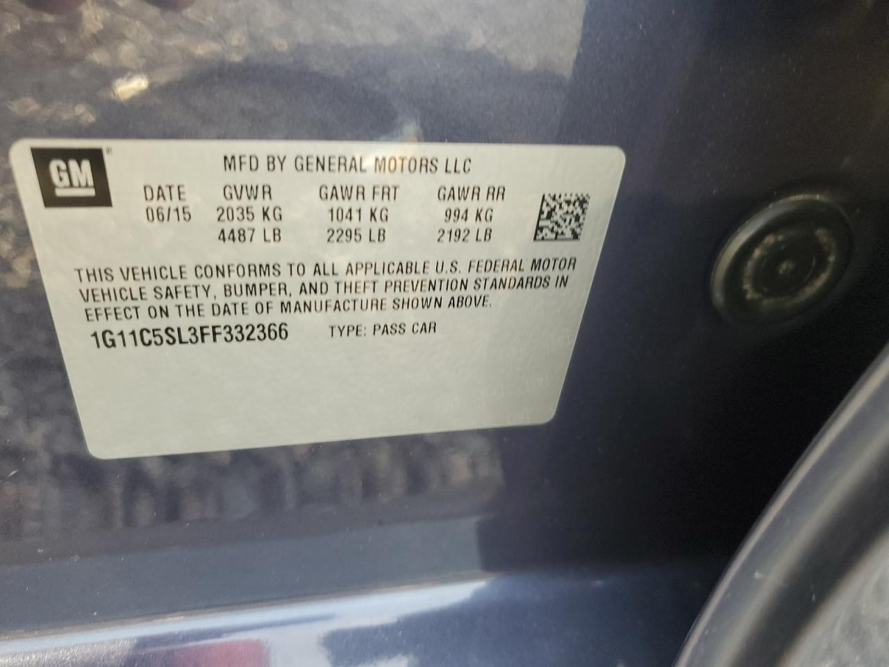 2015 Chevrolet Malibu 1Lt - zdjęcie 12
