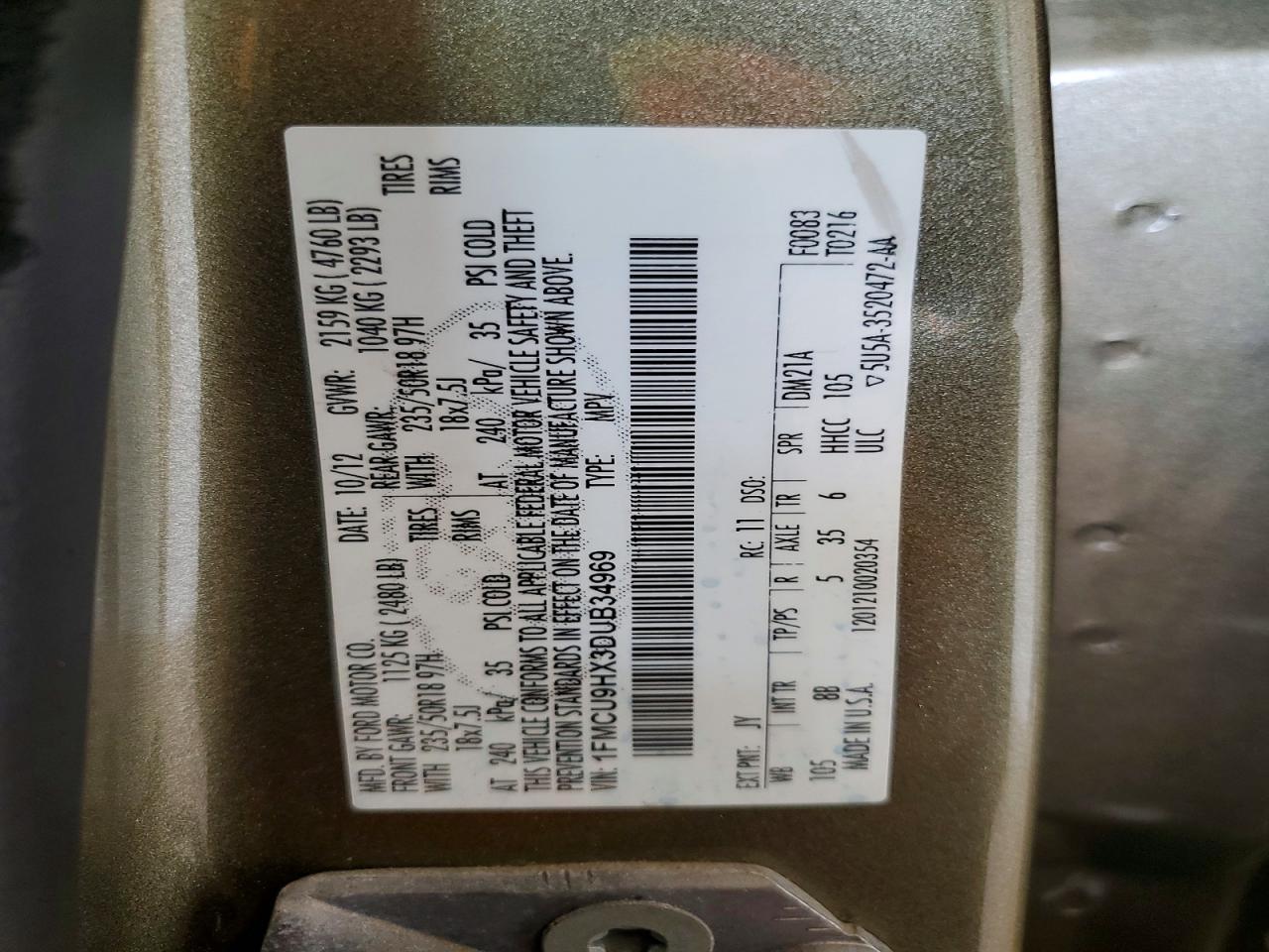 2013 Ford Escape Sel - zdjęcie 13