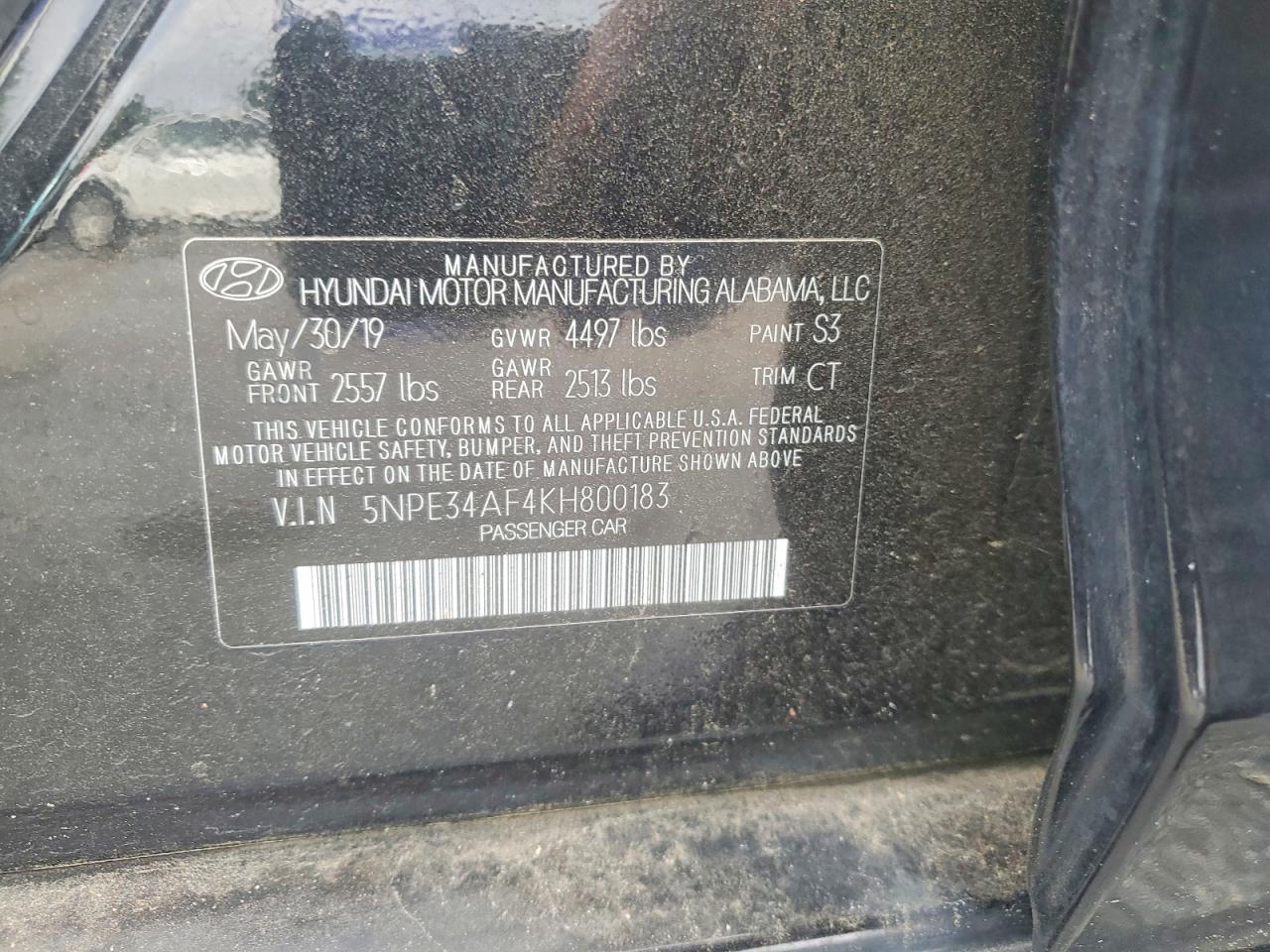 2019 Hyundai Sonata Sel - zdjęcie 12