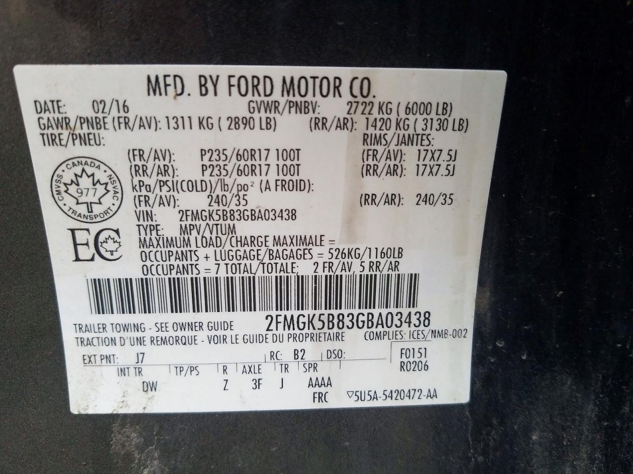 2016 Ford Flex Se - zdjęcie 13