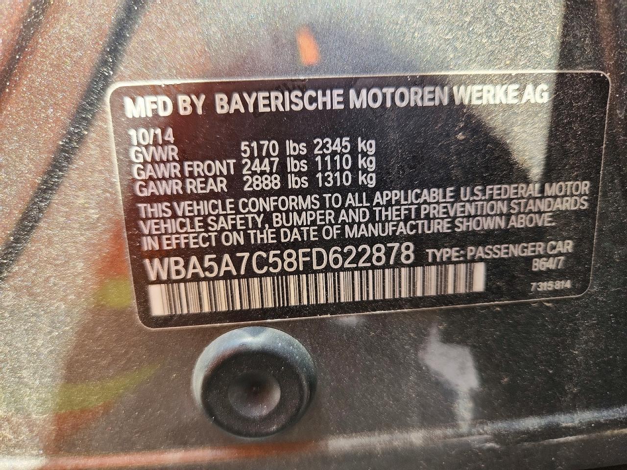 2015 BMW Seria 5 528i - zdjęcie 12