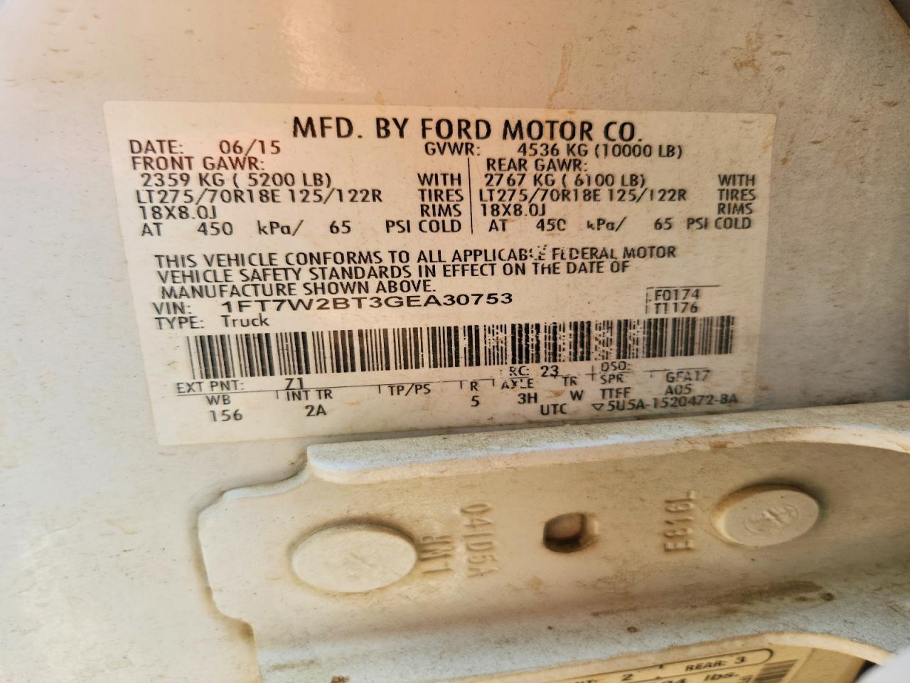 2016 Ford F250 Super Duty - zdjęcie 12