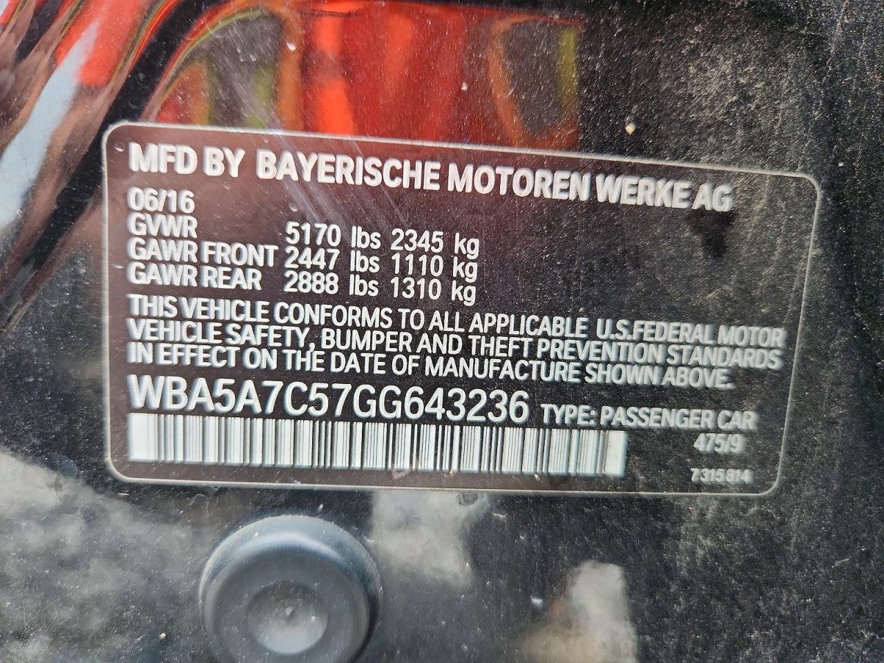 2016 BMW 528 Xi - zdjęcie 12