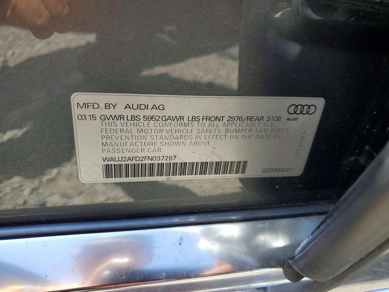2015 Audi A8 Quattro - zdjęcie 12