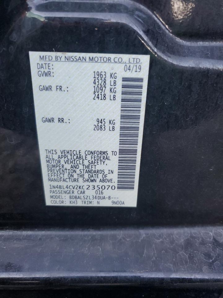 2019 Nissan Altima Sr - zdjęcie 12