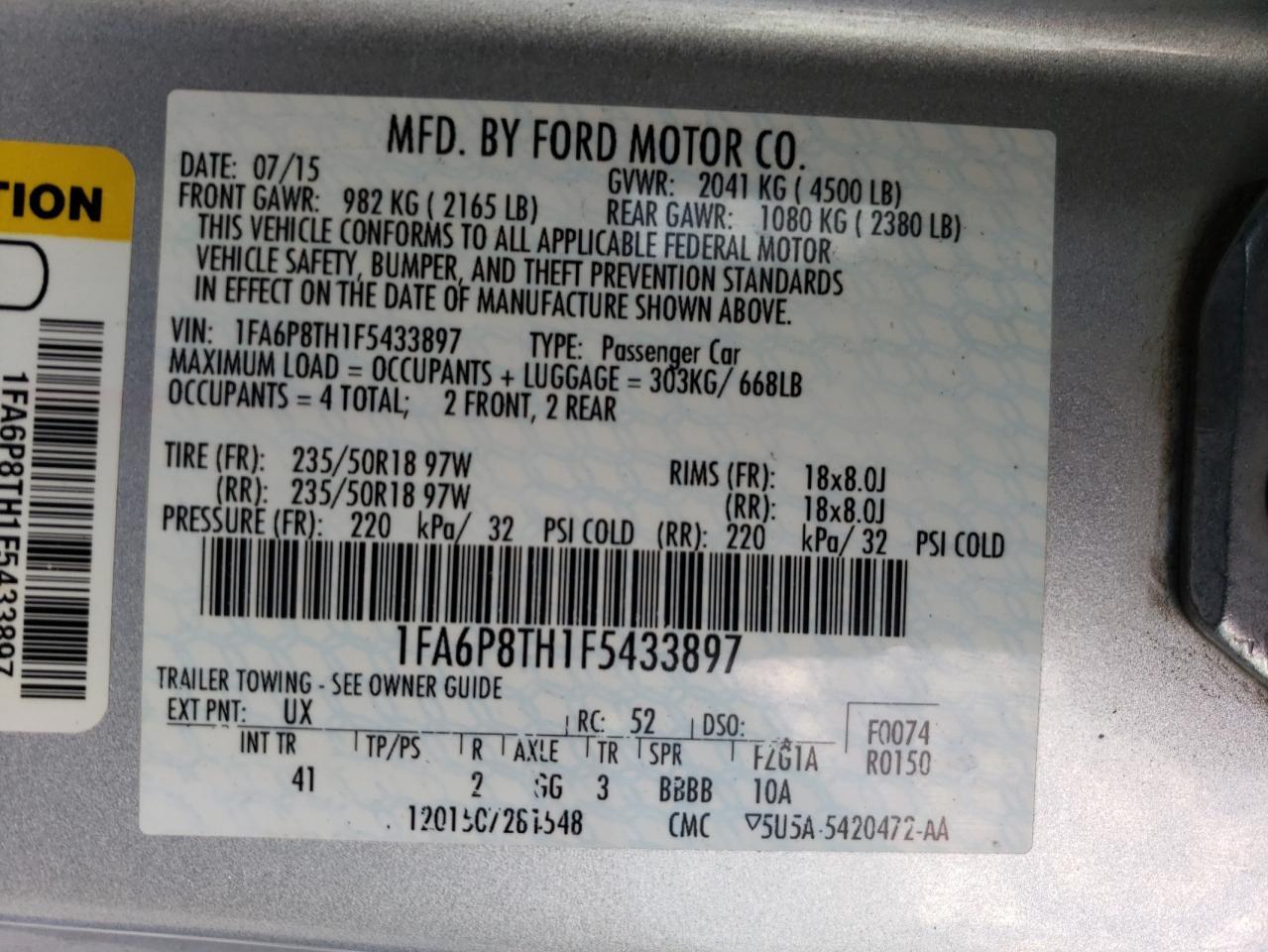 2015 Ford Mustang - zdjęcie 13