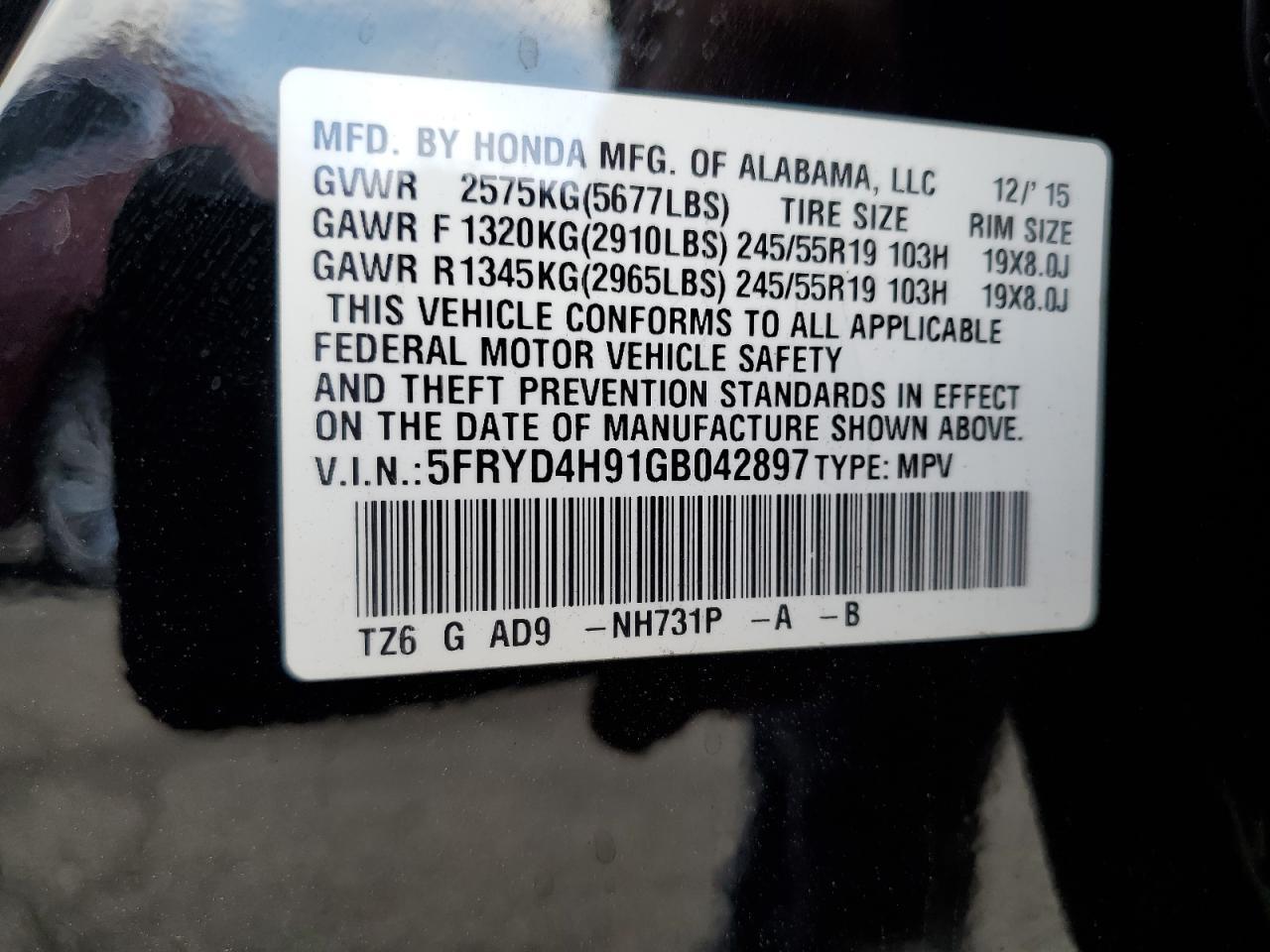 2016 Acura Mdx Advance - zdjęcie 12