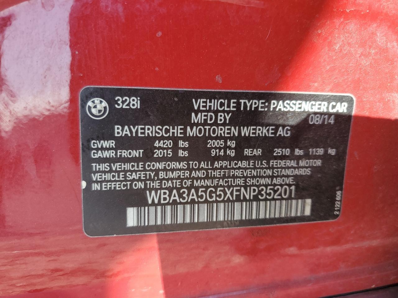 2015 BMW 328 I - zdjęcie 13