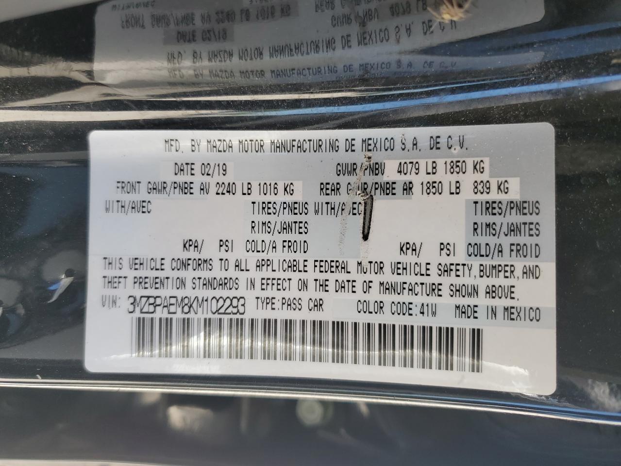 2019 Mazda 3 Premium - zdjęcie 12