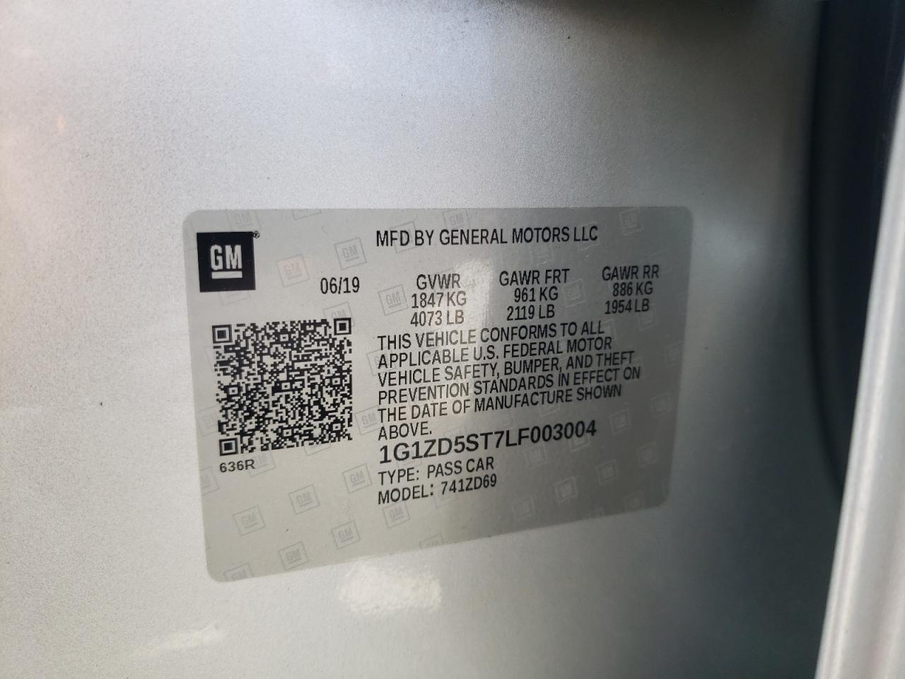 2020 Chevrolet Malibu Lt - zdjęcie 12