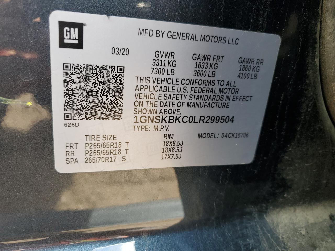 2020 Chevrolet Tahoe K1500 Lt - zdjęcie 13