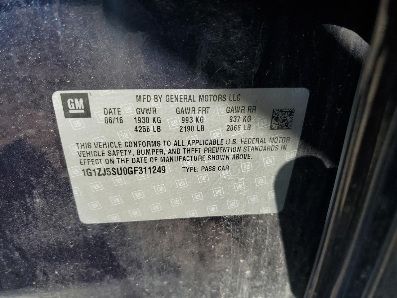 2016 Chevrolet Malibu Hybrid - zdjęcie 12