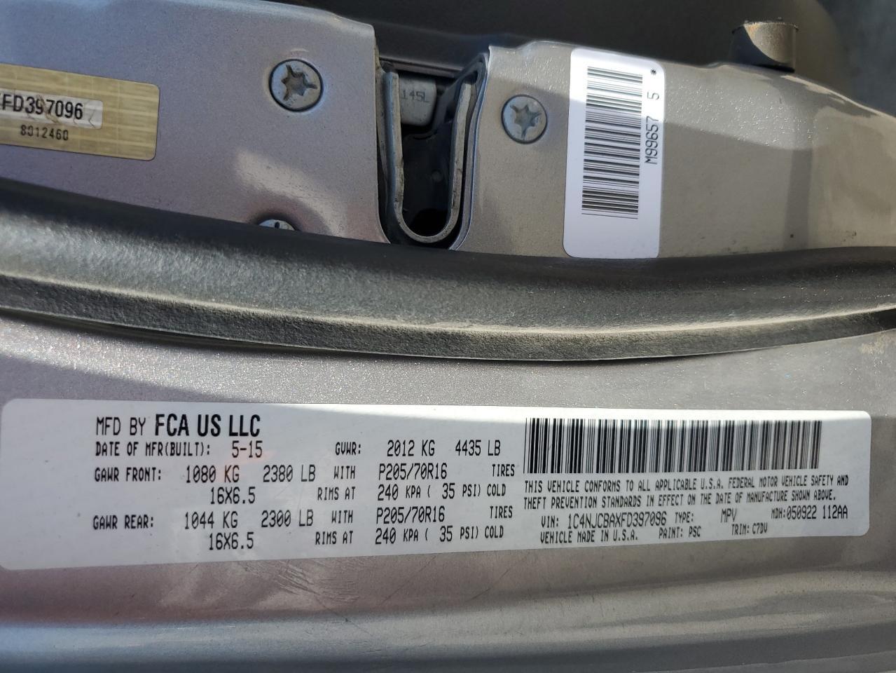 2015 Jeep Compass Sport - zdjęcie 14