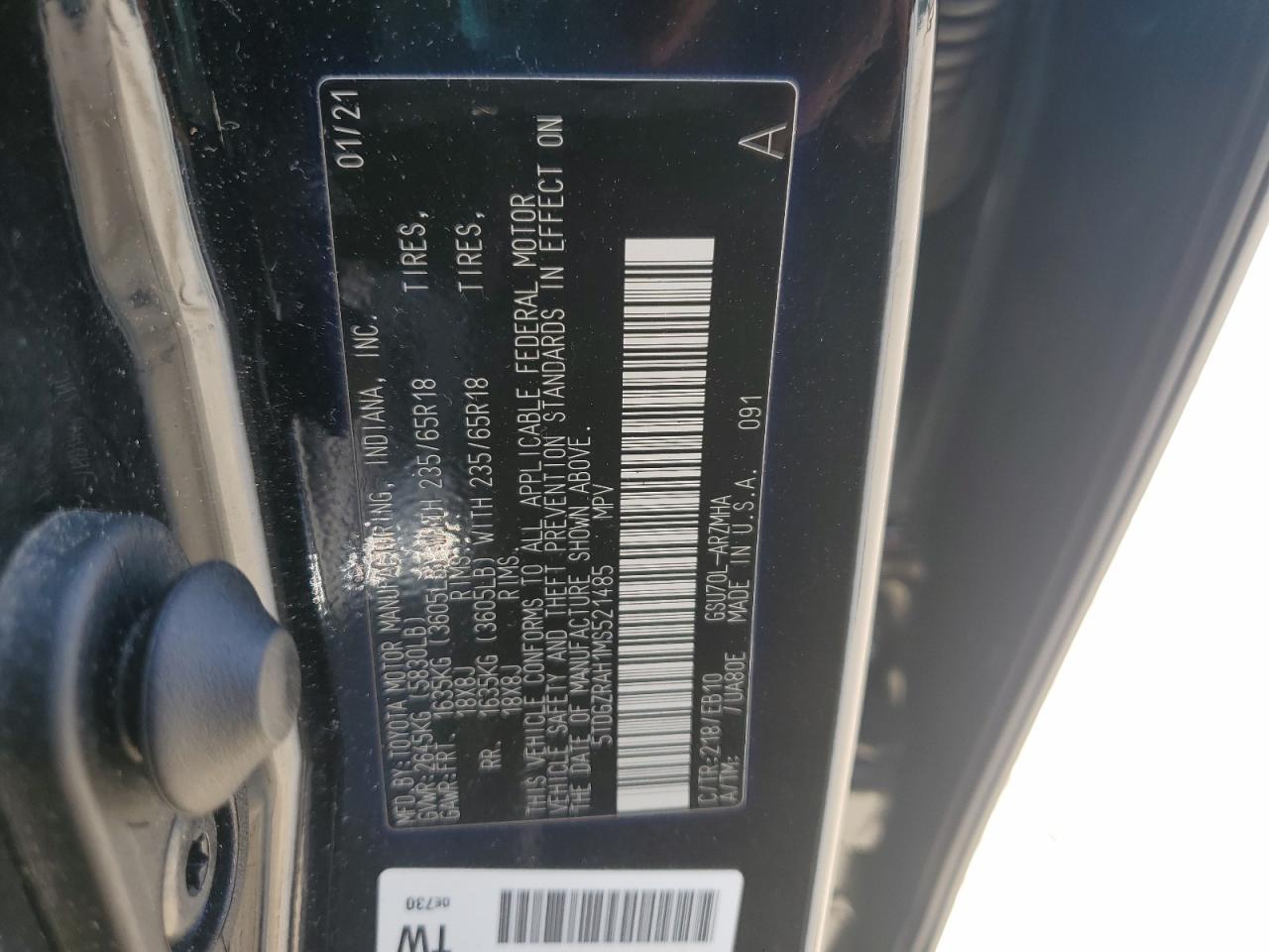 2021 Toyota Highlander Xle - zdjęcie 13