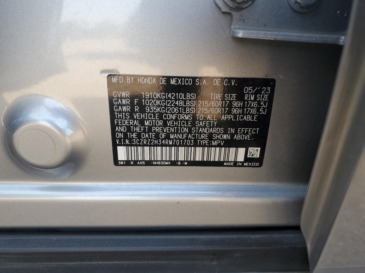 2024 Honda Hr-V Lx - zdjęcie 12