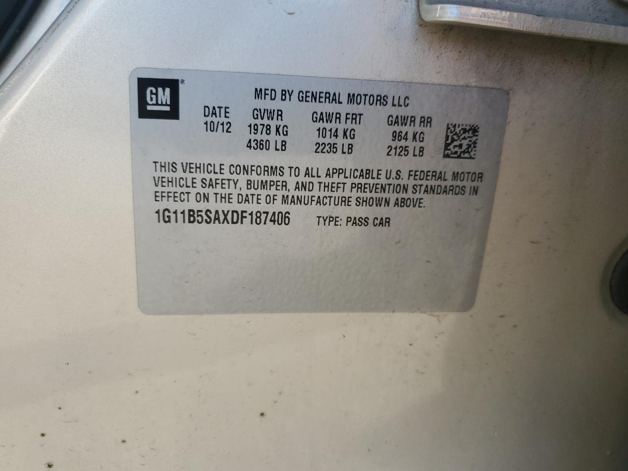 2013 Chevrolet Malibu - zdjęcie 12