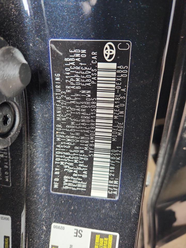 2024 Toyota Corolla Le - zdjęcie 13