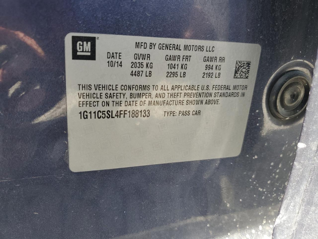 2015 Chevrolet Malibu 1Lt - zdjęcie 12