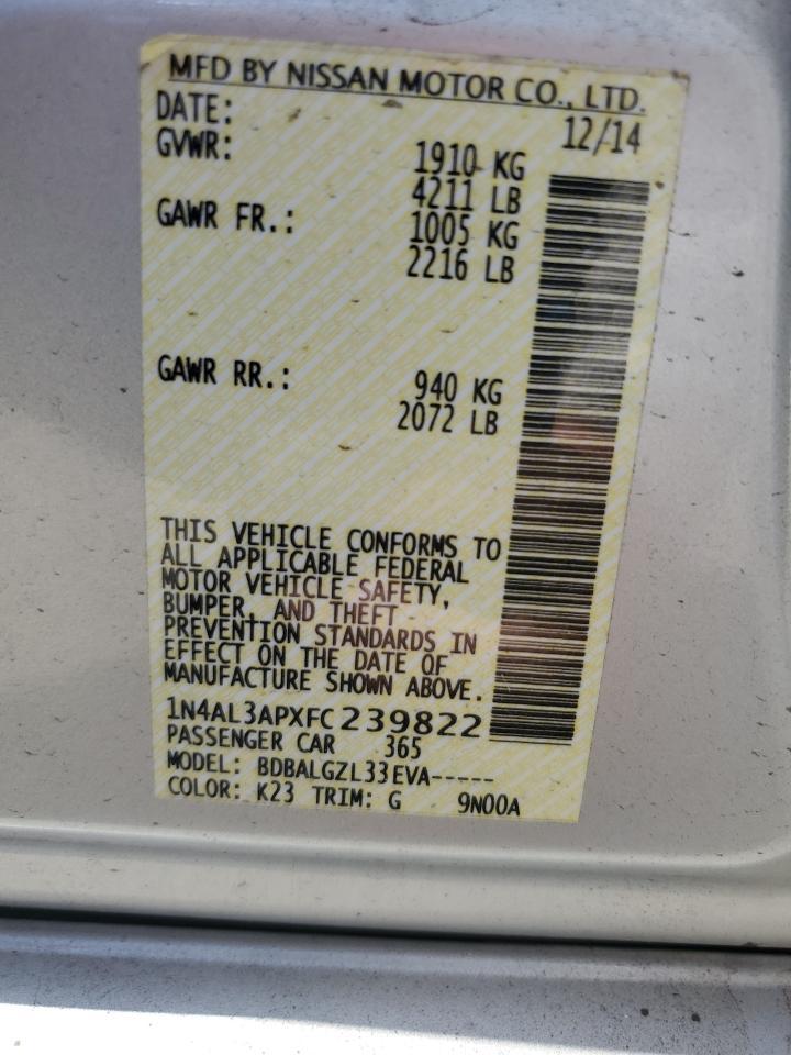 2015 Nissan Altima 2.5 - zdjęcie 12