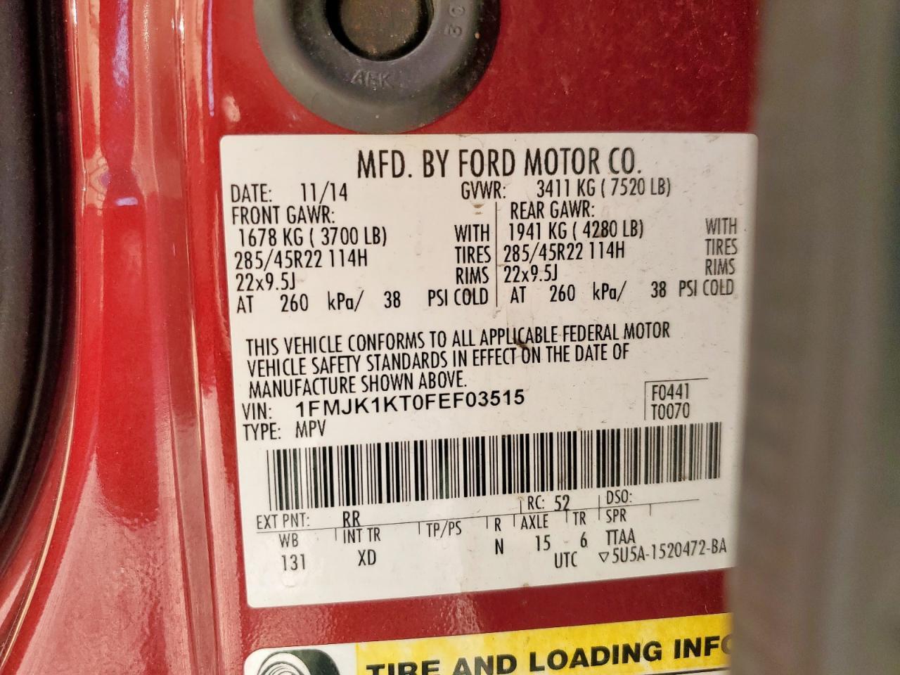 2015 Ford Expedition - zdjęcie 13