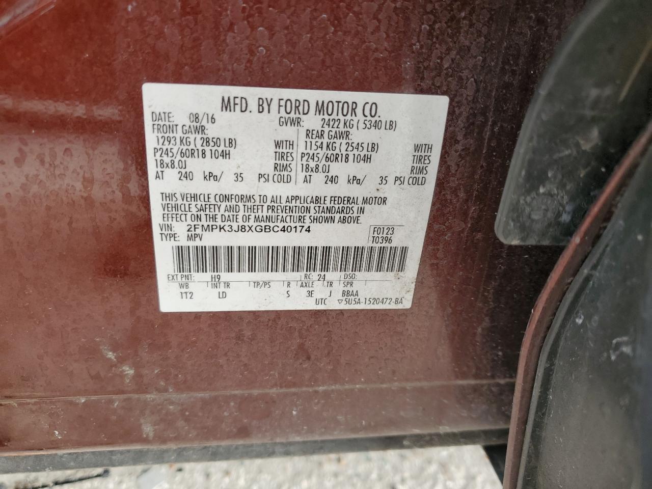 2016 Ford Edge Sel - zdjęcie 13